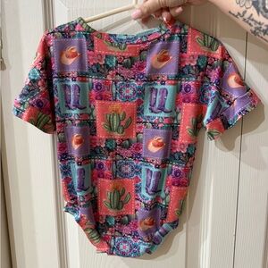 Colorful Patterned Bamboo Bodysuit